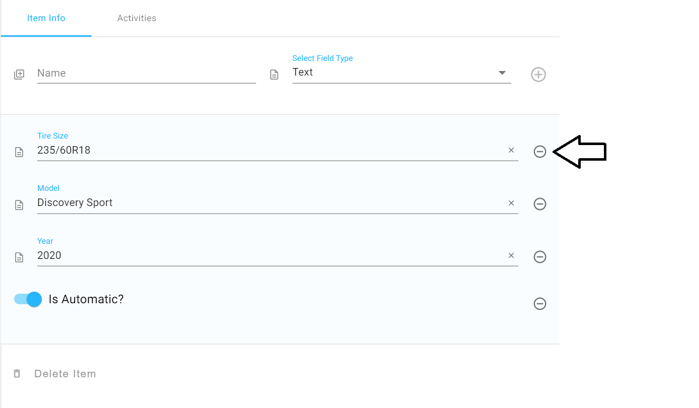 Adding and Deleting Custom Fields for Items – Upkeepr