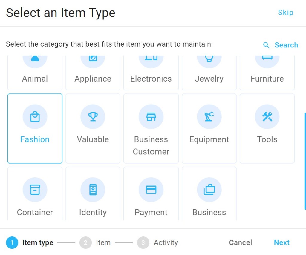 1.18 Item Tags – Upkeepr